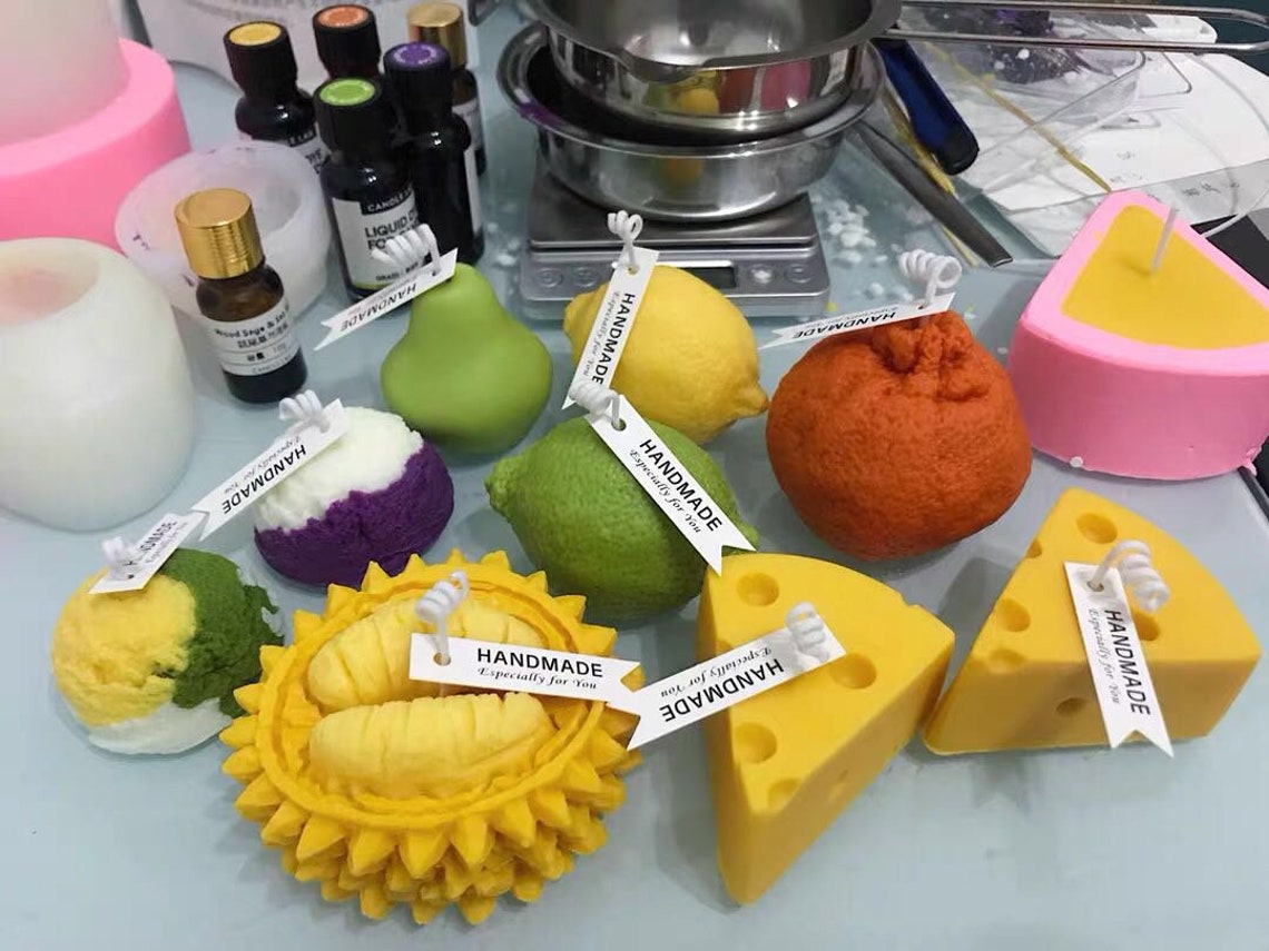 Fruit Molds For CandlesHandmade Fruit Candle Molds3D Banana Etsy