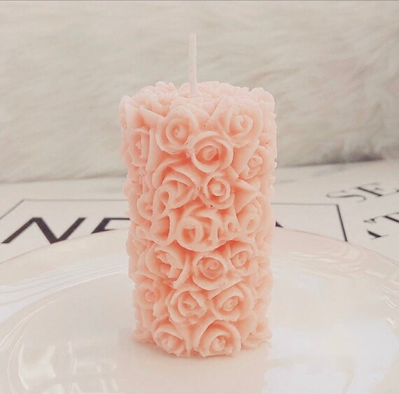 Flower Cylinder Candle Mold,aromatherapy Candle Mold,silicone Mold,chocolat  Mold,candle Molds Soy Wax,candle Making Mold,home Decor 