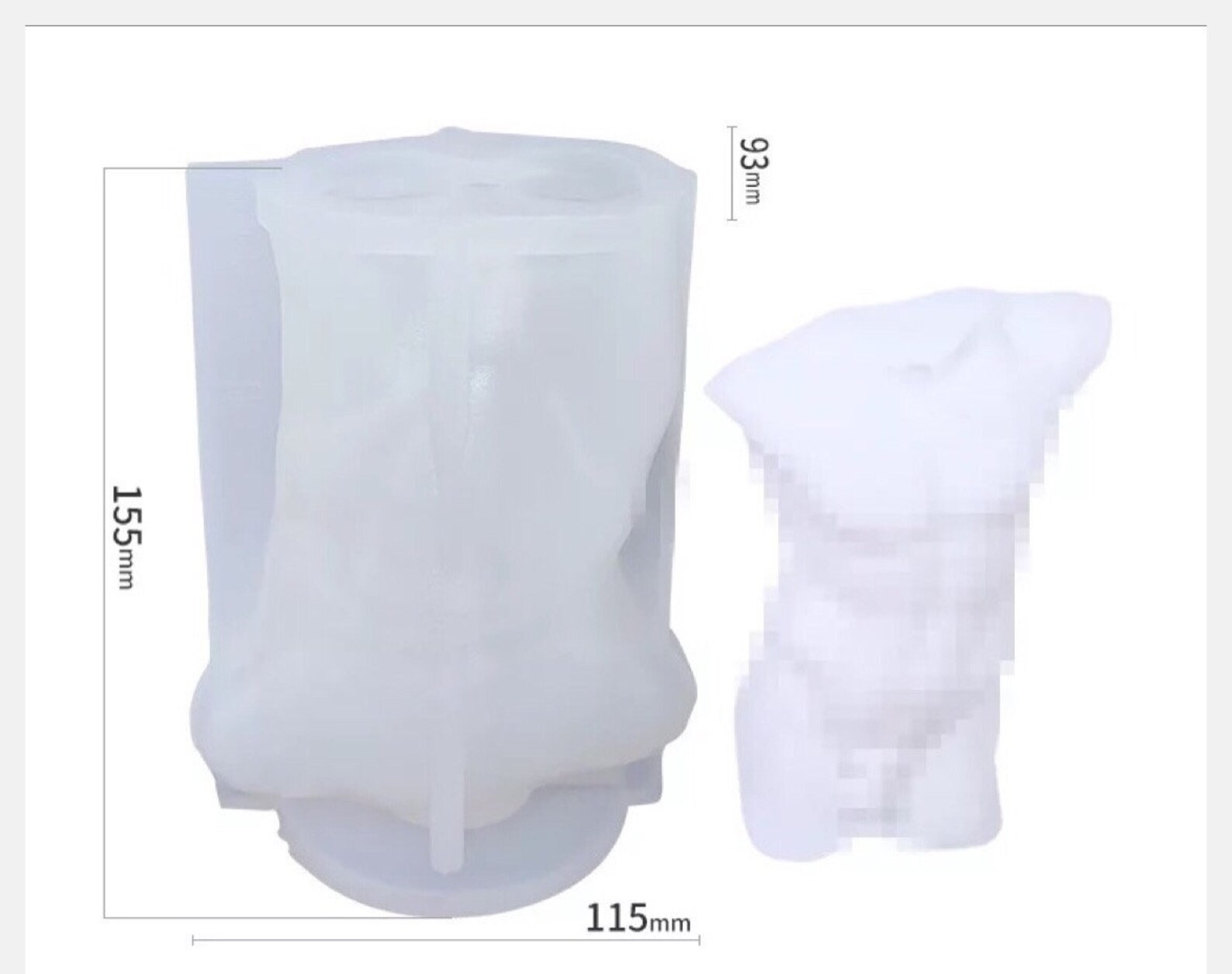 Big Pregnant Women Body Candle MoldBig Woman Torso Silicone Etsy