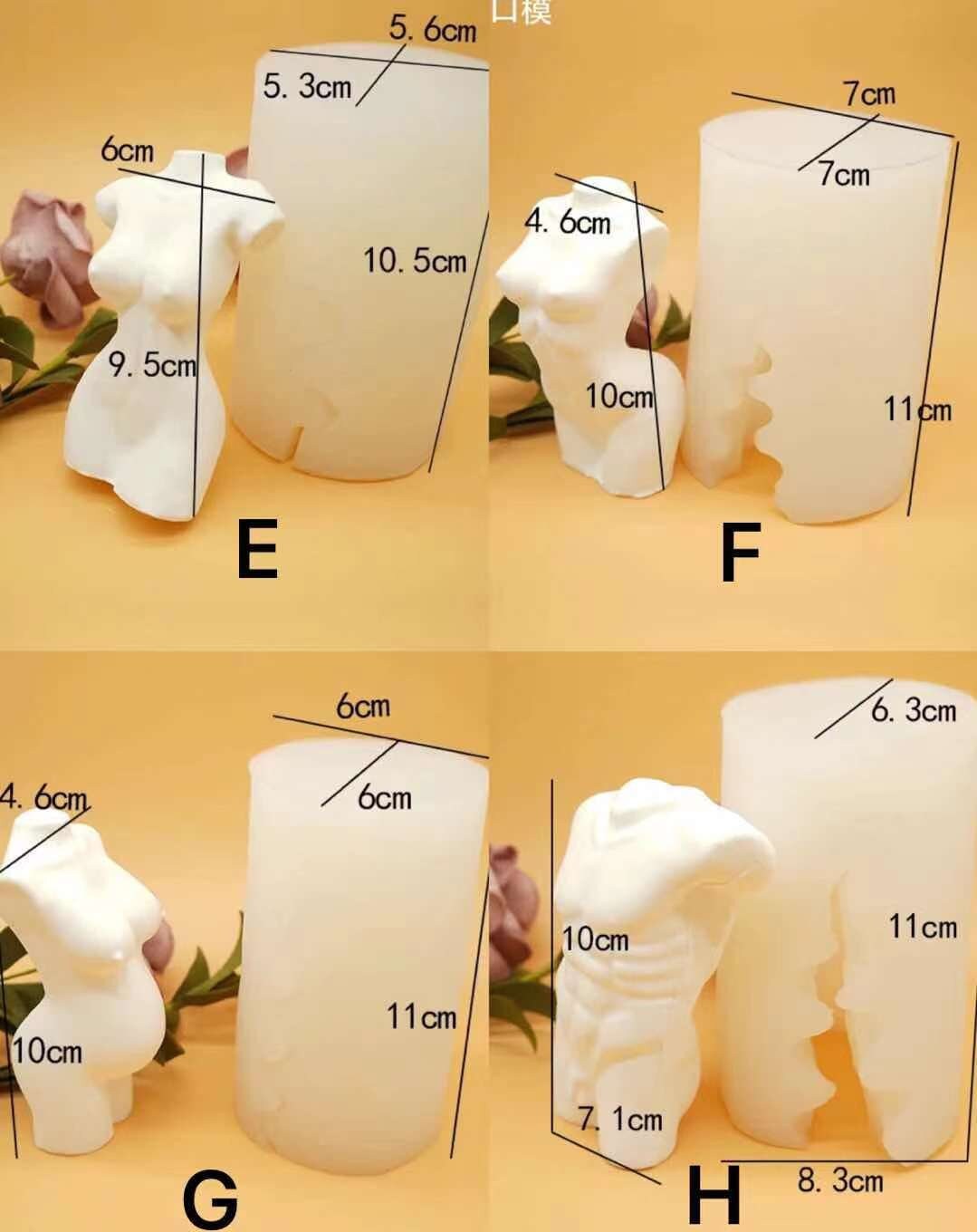 Body Candle Mold Woman Body Resin Mold Soap Body Mold Silicone Etsy