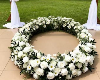 White Flower Garland,Wedding Floral Arch