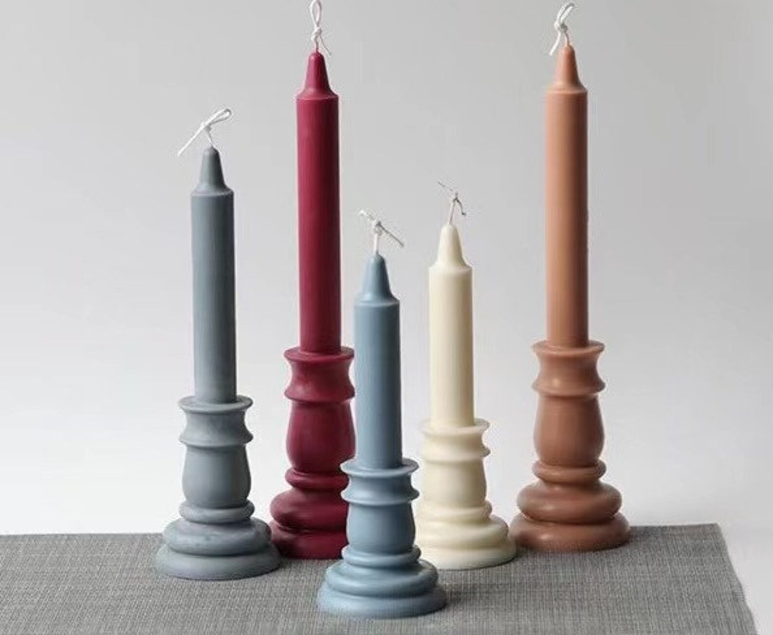 Candlestick Candle Mold.long Candle Moldmould Makinggear Etsy