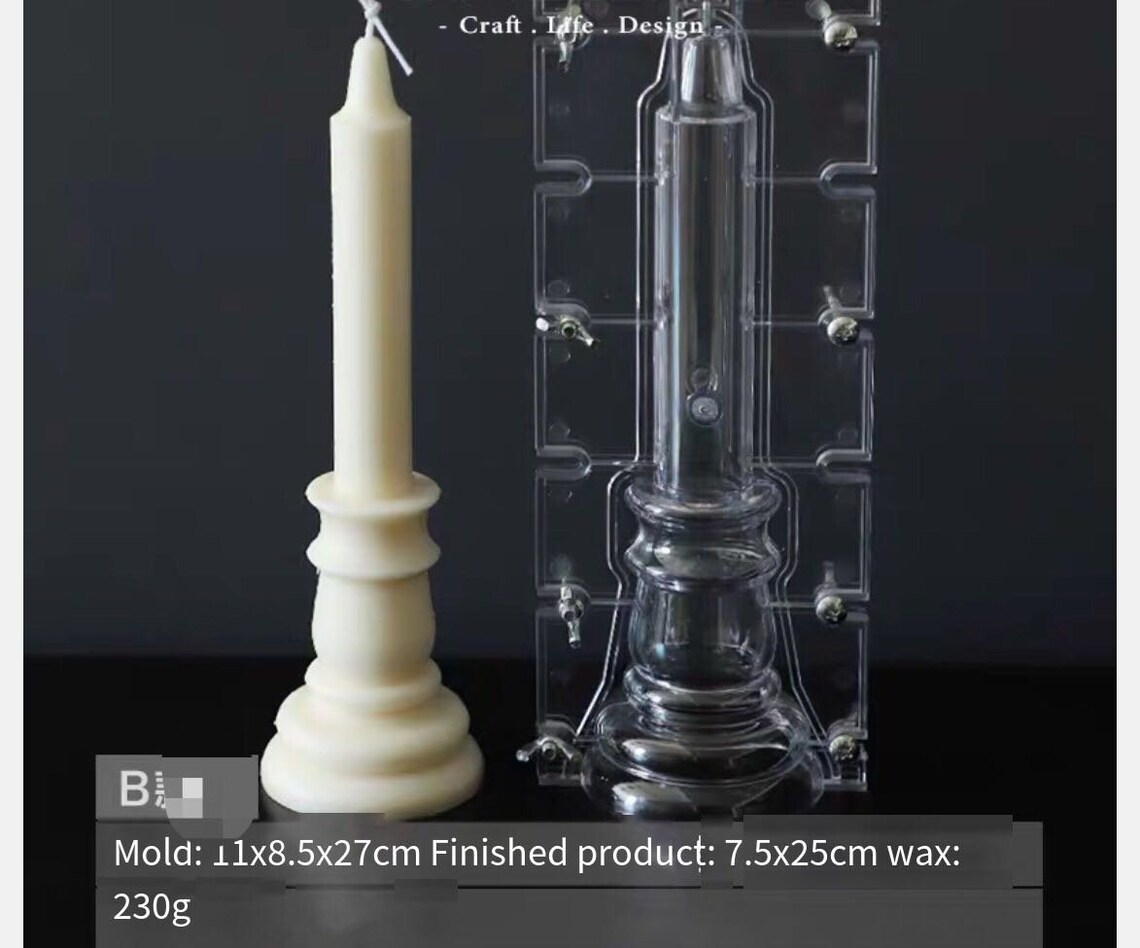 Candlestick Candle Mold.Long Candle MoldMould MakingGear Etsy