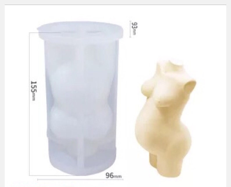 Big Pregnant Women Body Candle Moldbig Woman Torso Silicone Etsy