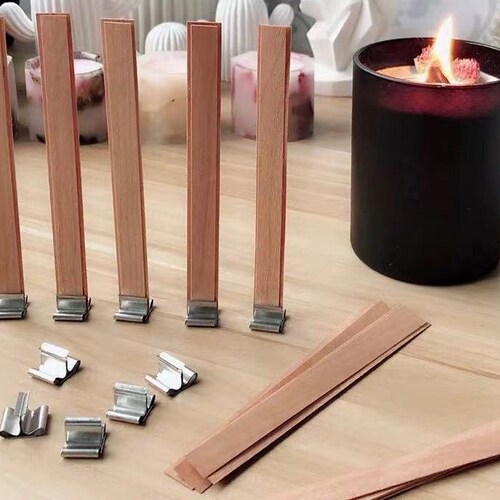 Cross Wood Candle Wick With Clips for Making Soy Candle Wooded Etsy