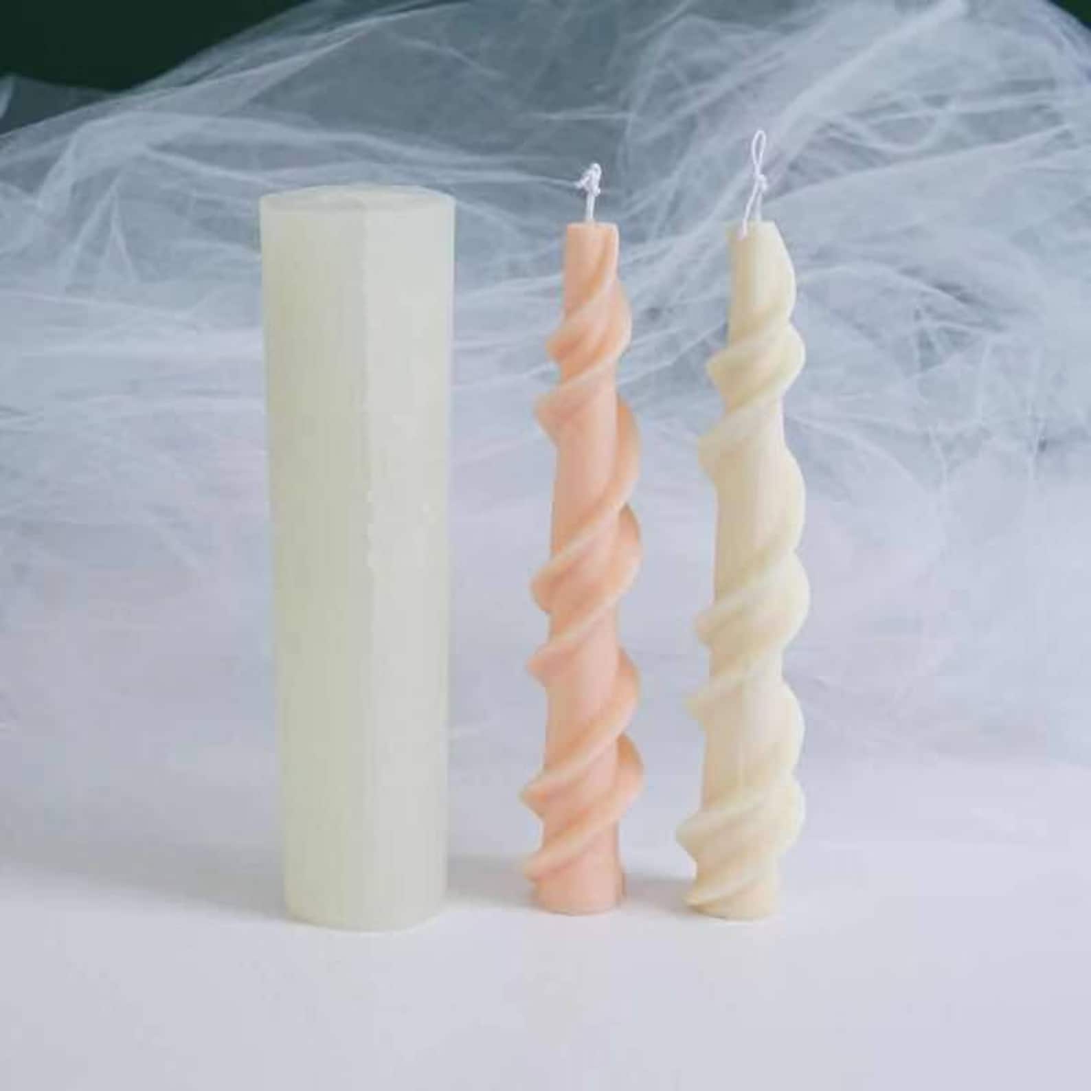 Spiral Candle MoldSilicone Candle Mold.Long Candle Etsy