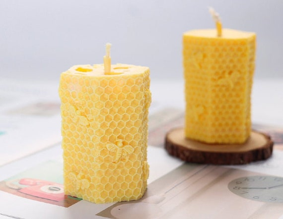 2 Pack 3d Bee Candle Molds Beehive Silicone Mold For Candle Making