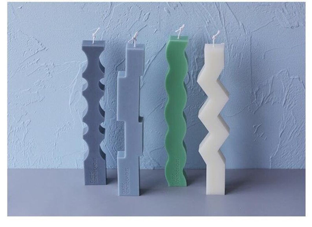 Opposite-sex Strip Candle Silicone Moldgeometric Shaped