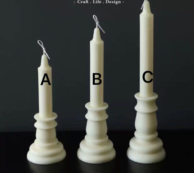 Long Candle Moldmould Makinggearshaped Pointed Candle Etsy