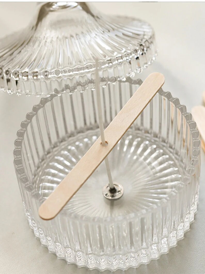 Wood Candle Wick Holder Soy Candle Holderhole Cup Wax Etsy