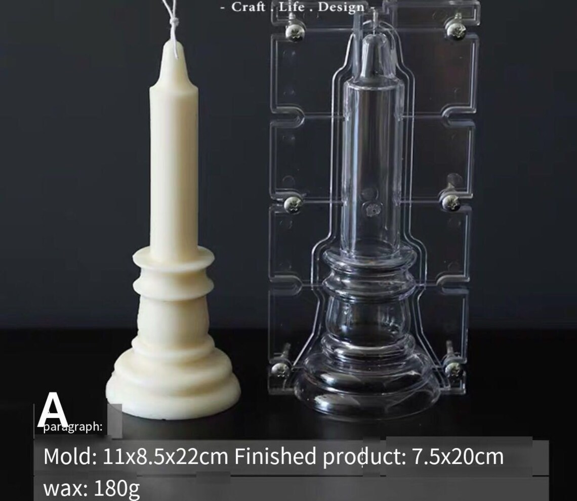 Candlestick Candle Mold.Long Candle MoldMould MakingGear Etsy