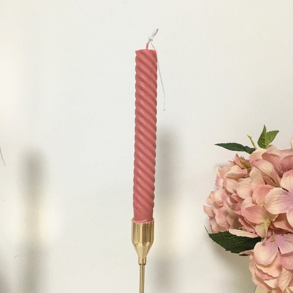 Spiral Candle Long Candletransparent Moldgearshaped Pointed Etsy