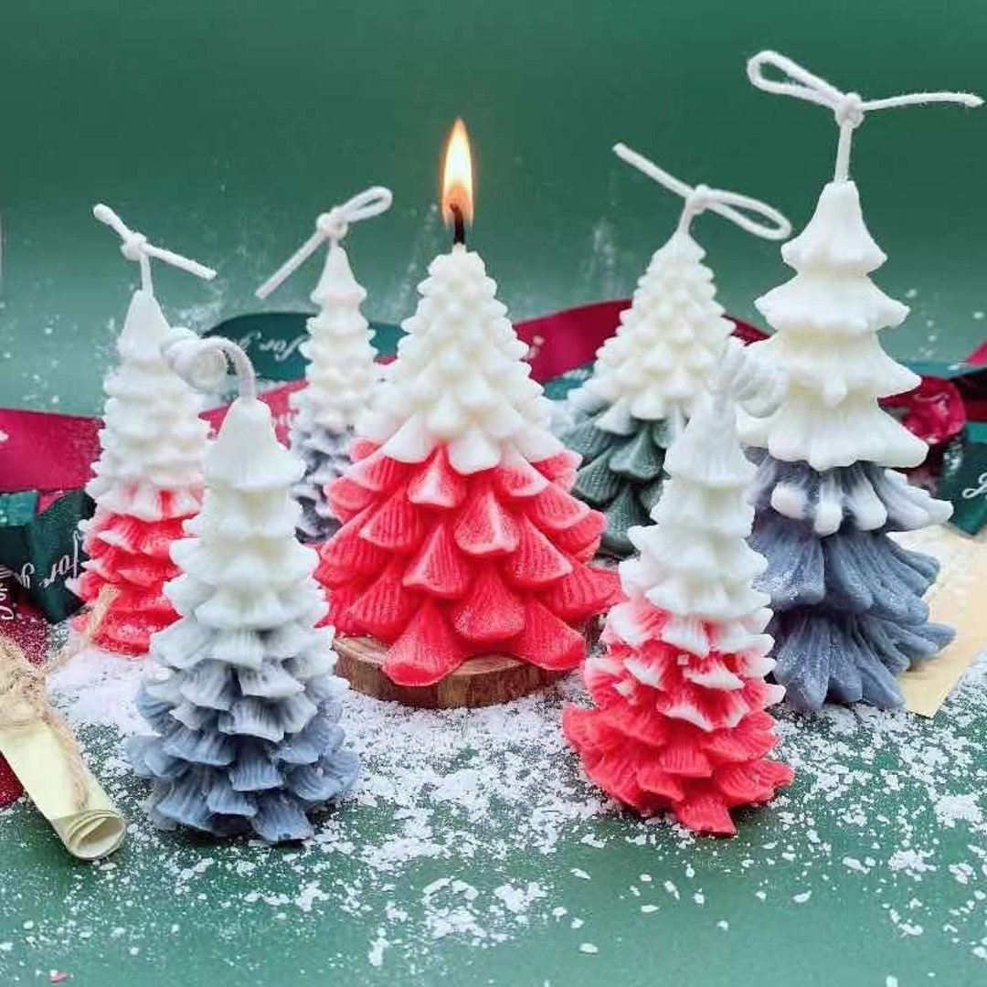 Christmas Tree Candle Mold Silicone Candle Mold Candle Mold for Soy Wax