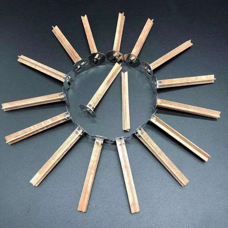 Cross Wood Candle Wick With Clips for Making Soy Candle Wooded Etsy