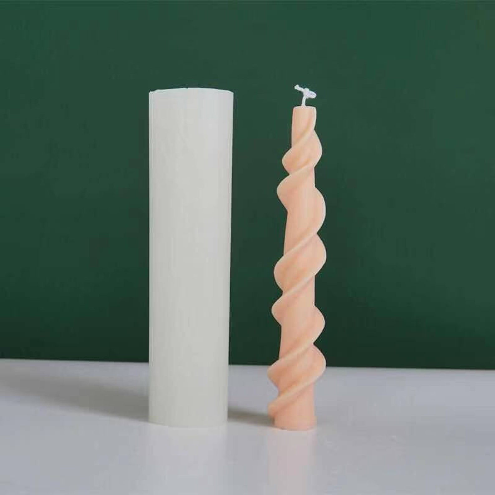 Spiral Candle Moldsilicone Candle Mold.long Candle Etsy