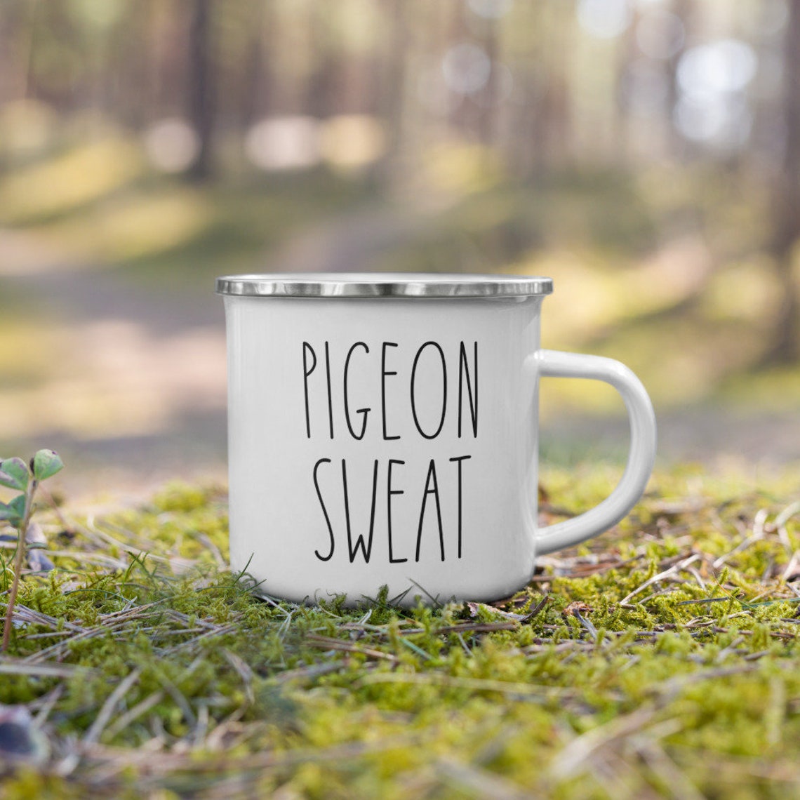 Pigeon Sweat Ted Lasso Tea Quotes Enamel Coffee Mug Gifts Tea Etsy