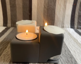 Portavelas StokDen moderno con dispensador, estilo minimalista escandinavo