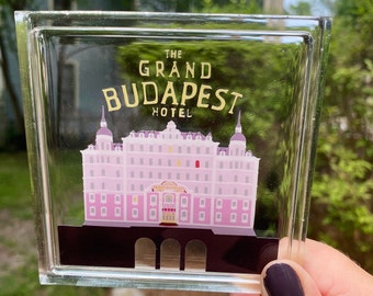 The Grand Budapest Hotel Movie Poster Resin Coaster