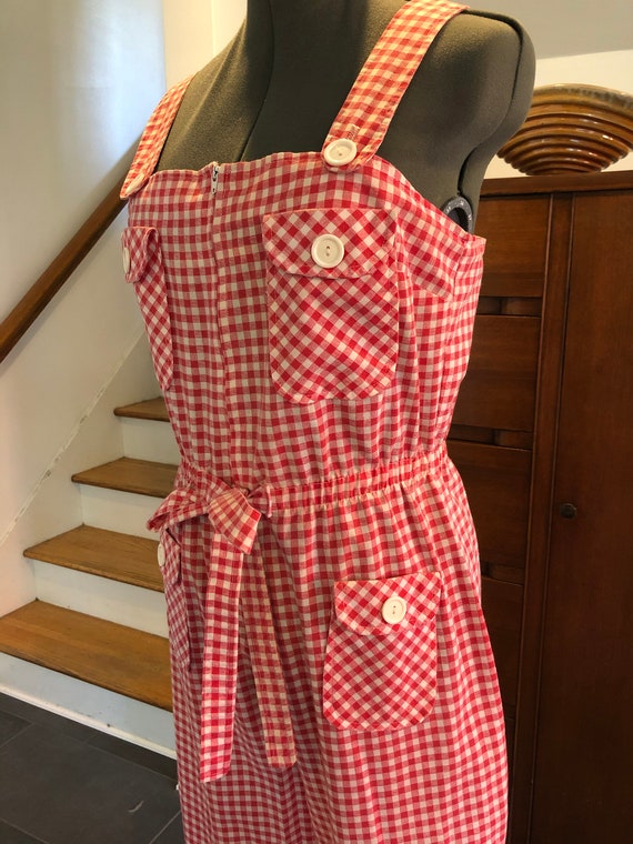 1970's Gingham Jumpsuit