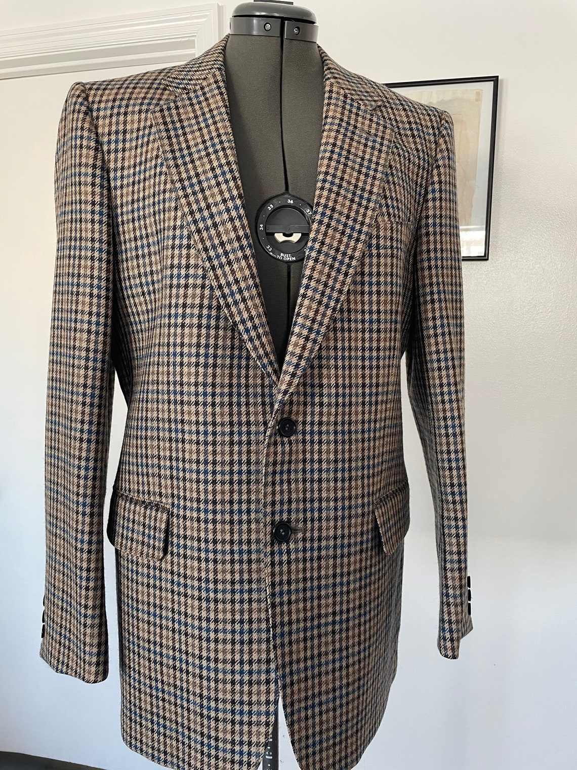 Vintage Jaeger Men's 100 Wool Jacket Etsy