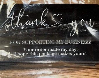 Thank You For Supporting My Small Business Cards- 30 Pieces- 3.5x2