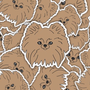 Sticker | Magnet | Pomeranian dog sticker | cute dog | small dog | waterproof sticker | fluffy dog | dog magnet | Pomeranian magnet