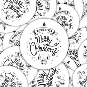 Sticker | Magnet | Christmas Magnet, Christmas sticker | merry Christmas magnet | waterproof sticker | Merry Christmas