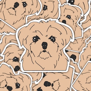 Pegatina / Imán / Pegatina para perros Shih Tzu / imán shih tzu / pegatina impermeable / pegatina para perros lindos / pegatinas para perros shorkie