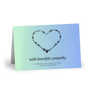Cartes de sympathie vétérinaires, carte de sympathie pour les proches, animal, carte de sympathie pour animaux de compagnie