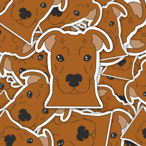 Sticker | Magnet | Pit Bull sticker | waterproof sticker | dog sticker |  pitty sticker | dog magnet | pit bull magnet