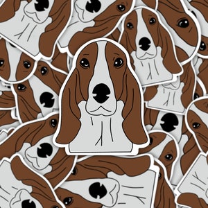 Sticker | Magnet | Basset Hound dog sticker | dog sticker | basset magnet | waterproof sticker | dog magnet | bloodhound magnet