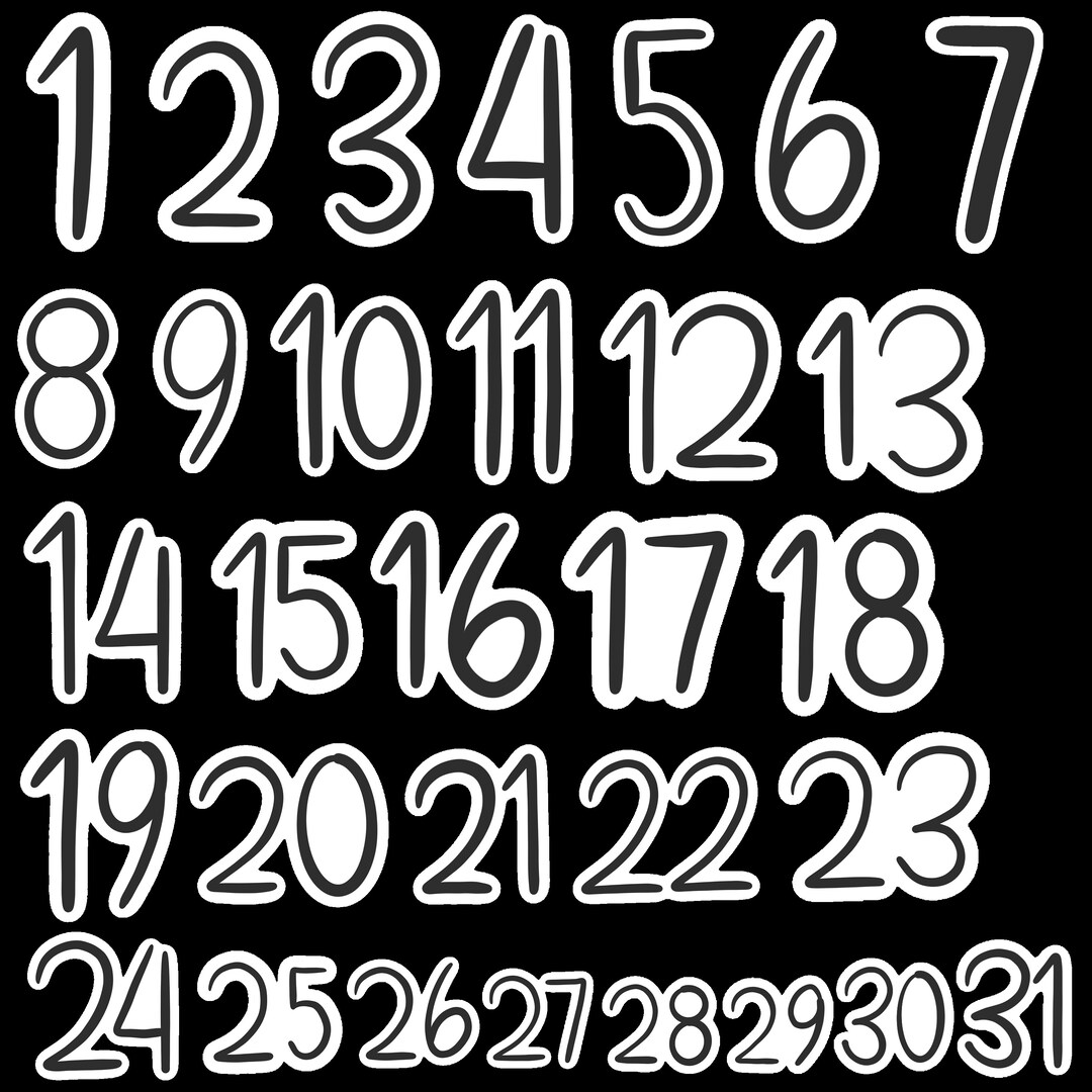 magnet-numbers-of-the-month-magnets-number-magnets-calendar-magnets-etsy