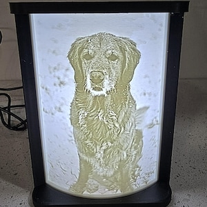 Custom 3D Printed Lithophane Light Box