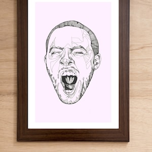 Mac Miller- Handgezeichneter GO:OD AM Print