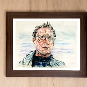 Martin Brody - Impressão em aquarela de mandíbulas pintadas à mão