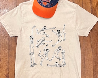 Vintage 90's New York Knicks Nutmeg T-shirt Men's Medium - Etsy