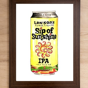 Sip of Sunshine - cerveja pintada à mão pode imprimir