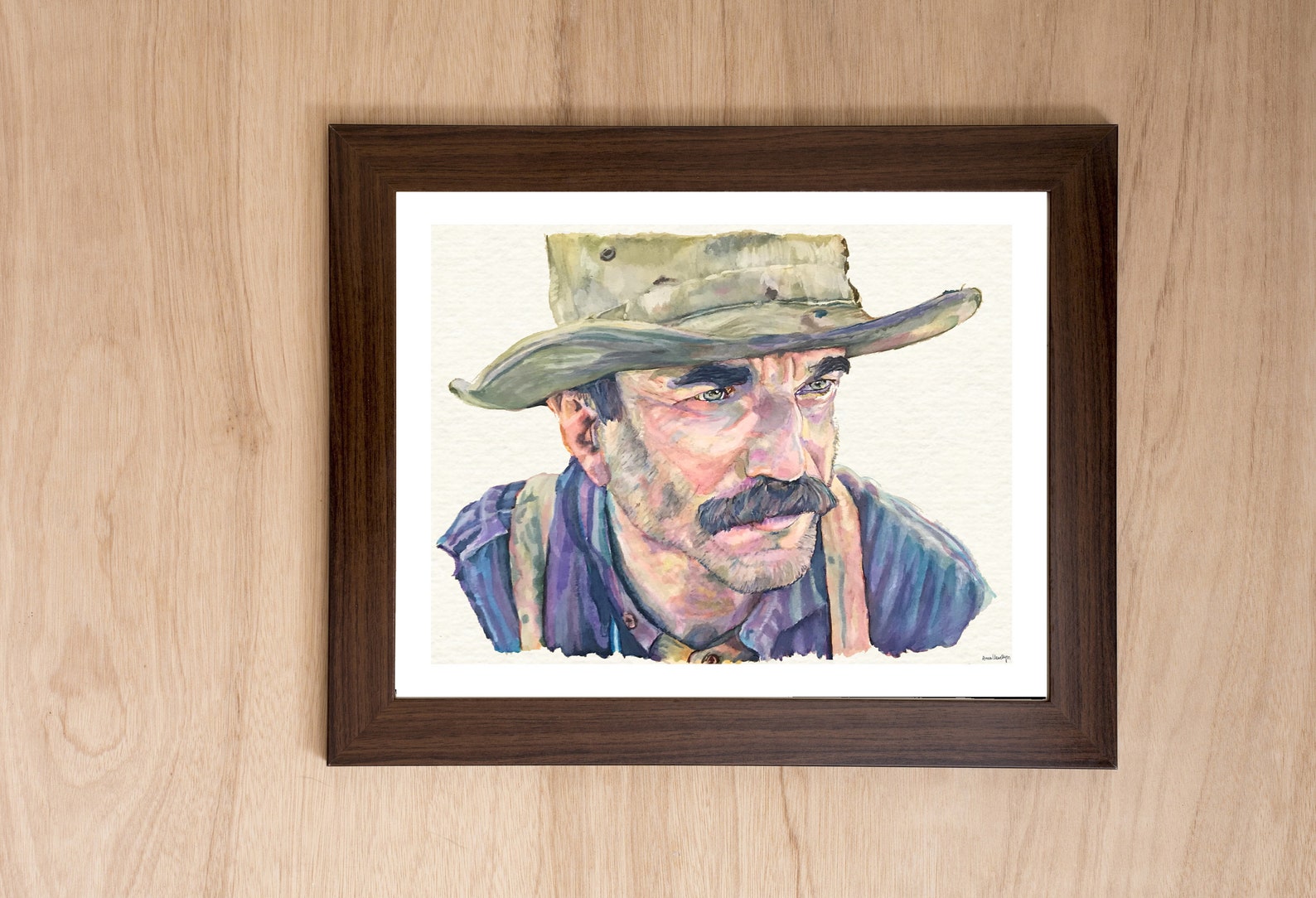 Daniel Plainview Handpainted There Will Be Blood Print Etsy