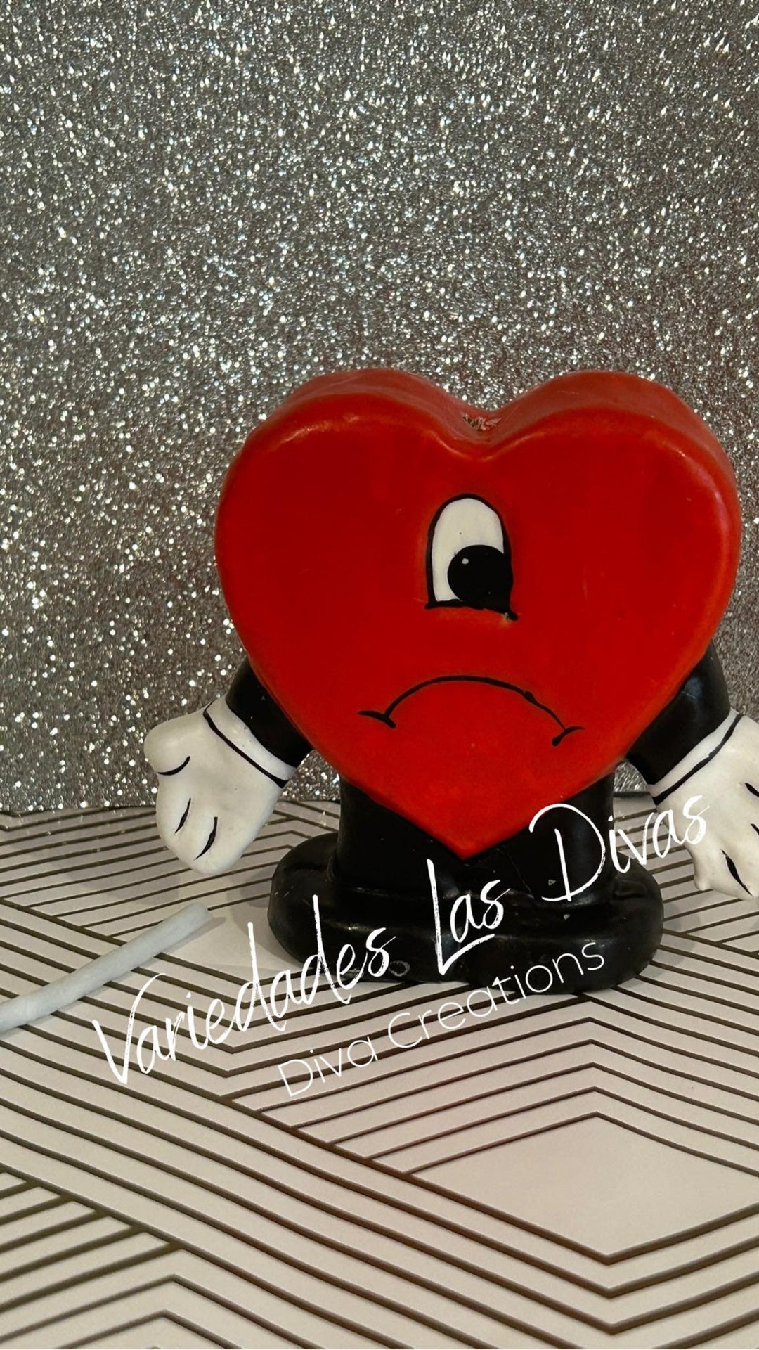 Bad Bunny Candle, Vela Para Pastel, Sparkler Bad Bunny Candle, Bad