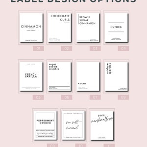 Modern Coffee Topping Custom Labels • Gold Silver White Labels • Coffee ...