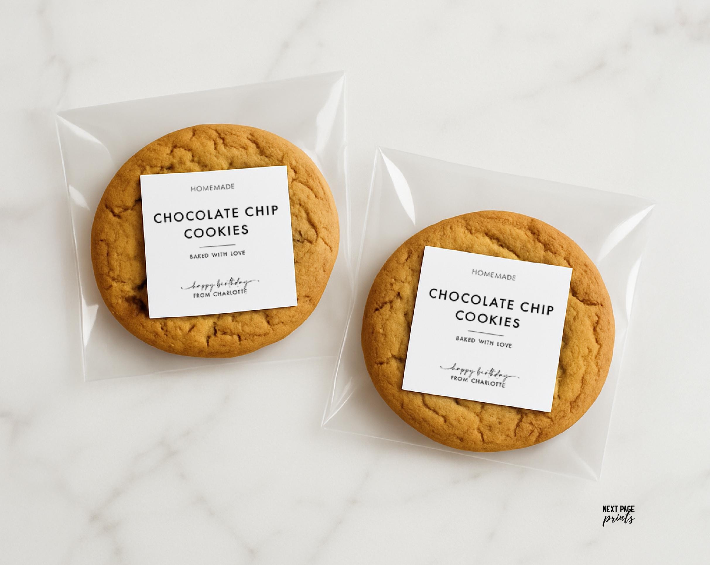 Personalized Cookie Baked Goods Stickers, Custom Homemade Cookie Labels ...
