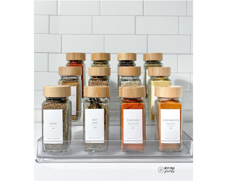 NextPagePrints Spice Jars with Rack