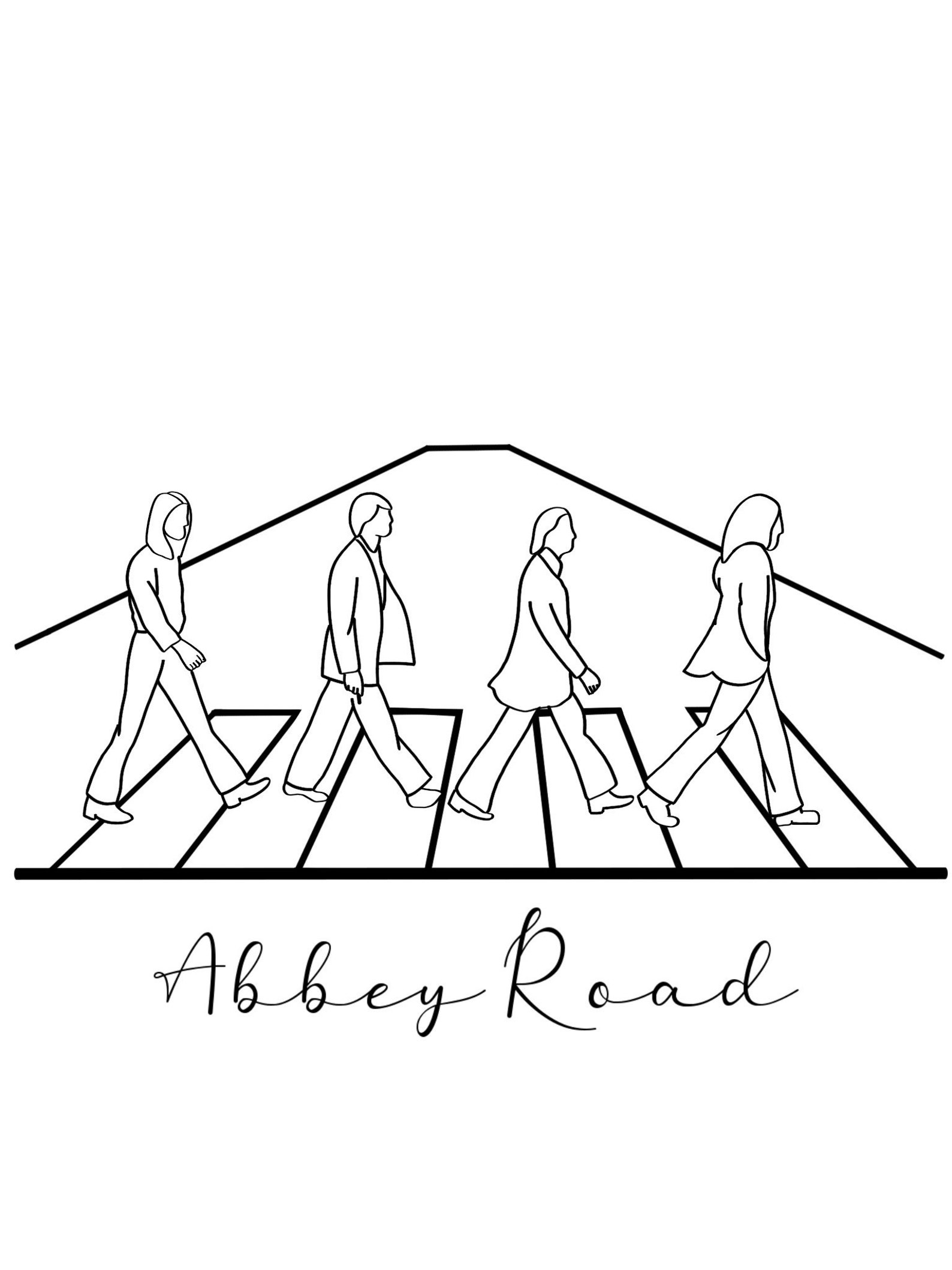 the-beatles-abbey-road-wall-art-black-white-etsy