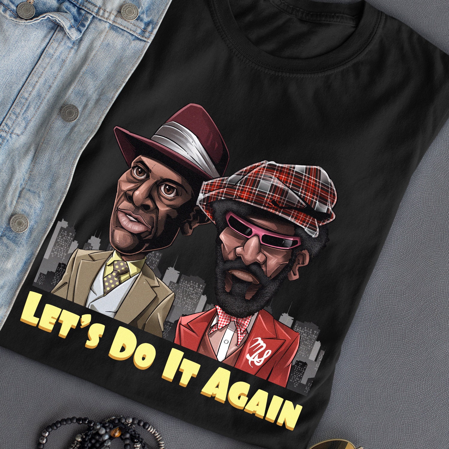 Let's Do It Again Melanin Tshirt Apparel LDIA Cover Art Cartoon