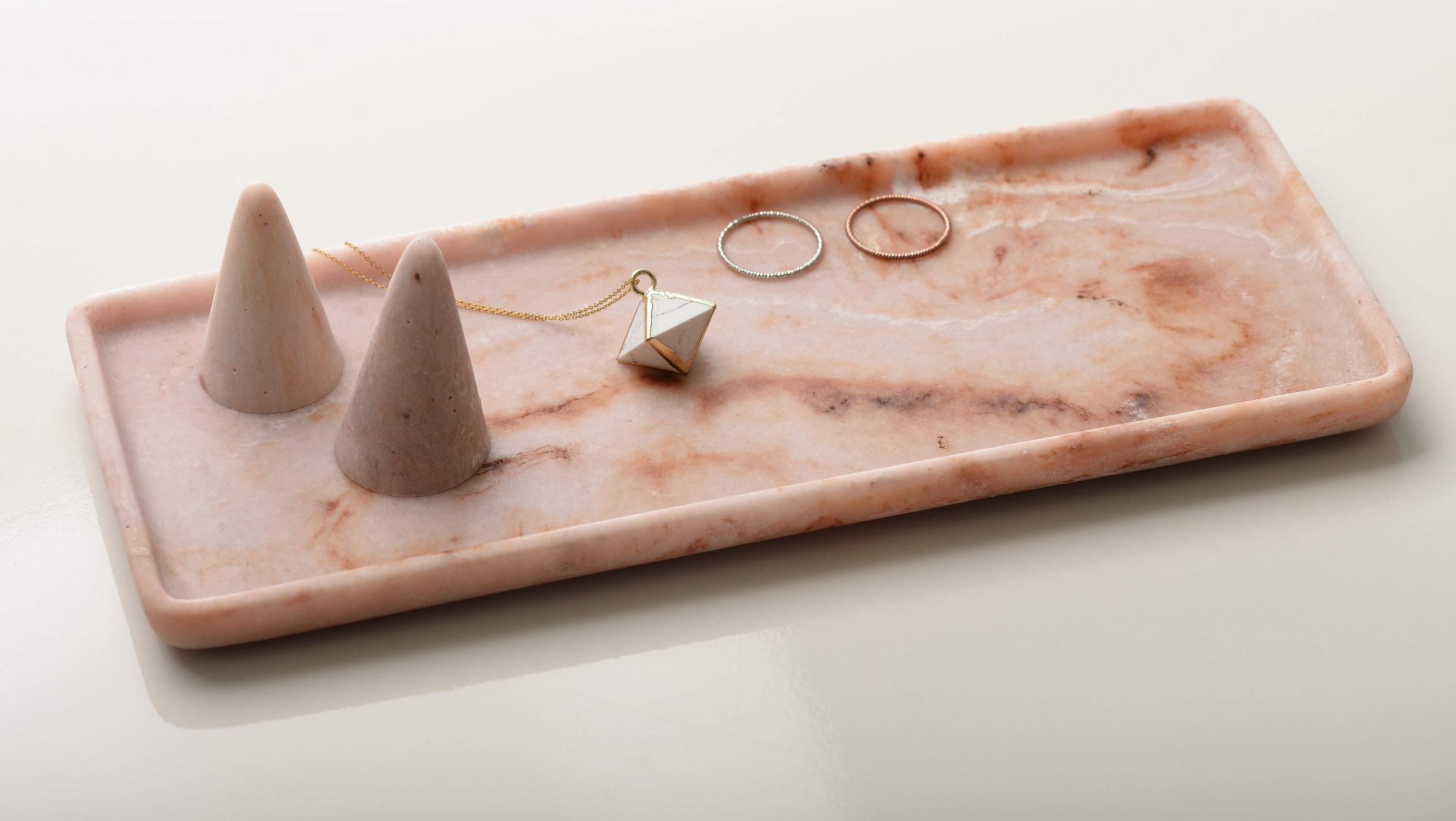 Marble tray Jewelry Tray Vanity Tray Bathroom Etsy