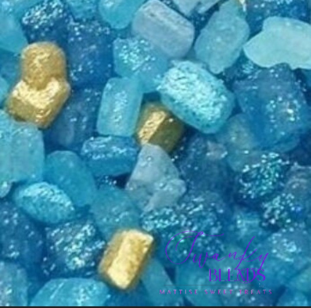 Rock Sugar Blue Rush Sugar Gems Geode Cakes Etsy