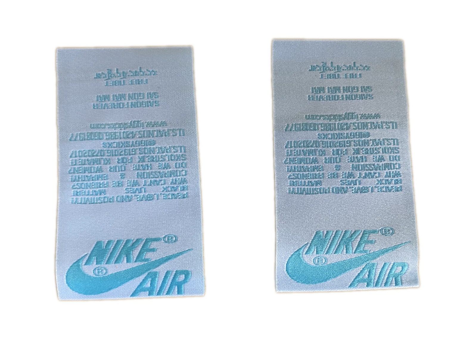 custom nike tongue tag