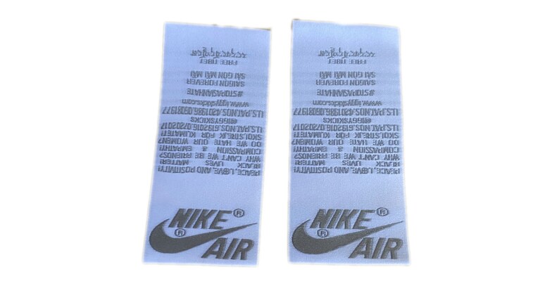 custom nike tongue tag