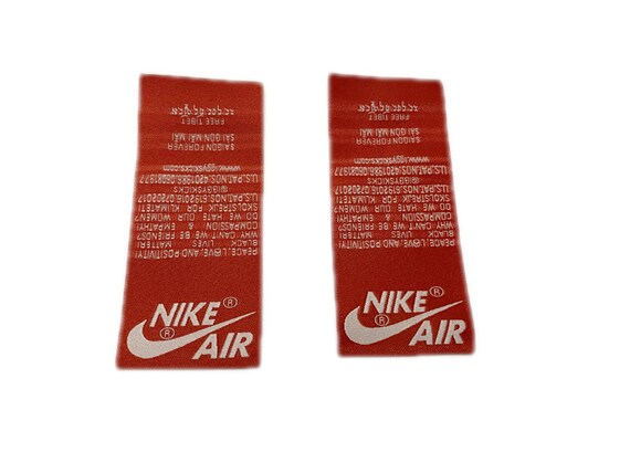 custom nike tongue tag