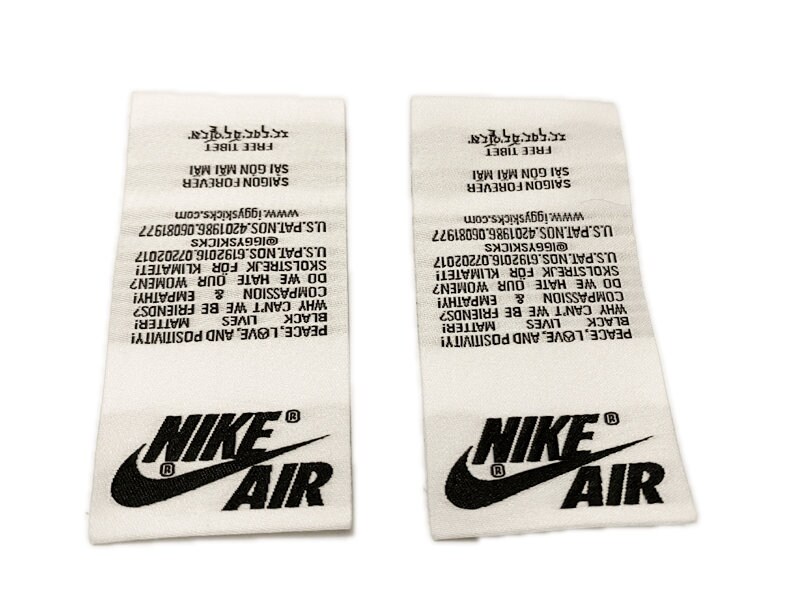 custom nike tongue tag